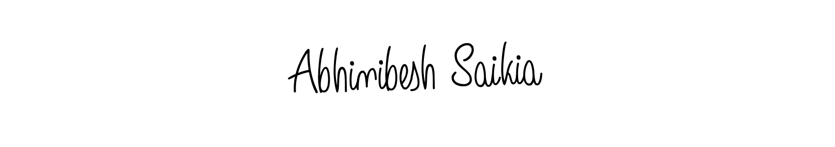 Make a short Abhinibesh Saikia signature style. Manage your documents anywhere anytime using Angelique-Rose-font-FFP. Create and add eSignatures, submit forms, share and send files easily. Abhinibesh Saikia signature style 5 images and pictures png