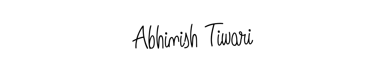 Create a beautiful signature design for name Abhinish Tiwari. With this signature (Angelique-Rose-font-FFP) fonts, you can make a handwritten signature for free. Abhinish Tiwari signature style 5 images and pictures png