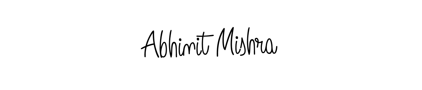 Design your own signature with our free online signature maker. With this signature software, you can create a handwritten (Angelique-Rose-font-FFP) signature for name Abhinit Mishra. Abhinit Mishra signature style 5 images and pictures png