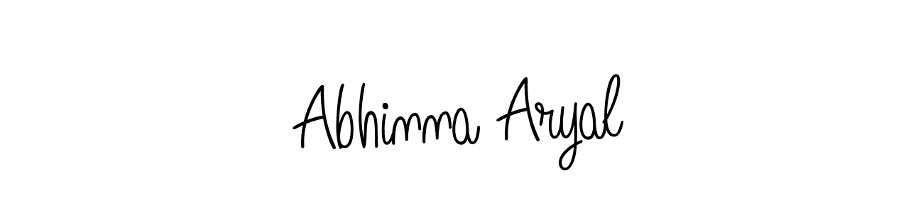 Abhinna Aryal stylish signature style. Best Handwritten Sign (Angelique-Rose-font-FFP) for my name. Handwritten Signature Collection Ideas for my name Abhinna Aryal. Abhinna Aryal signature style 5 images and pictures png
