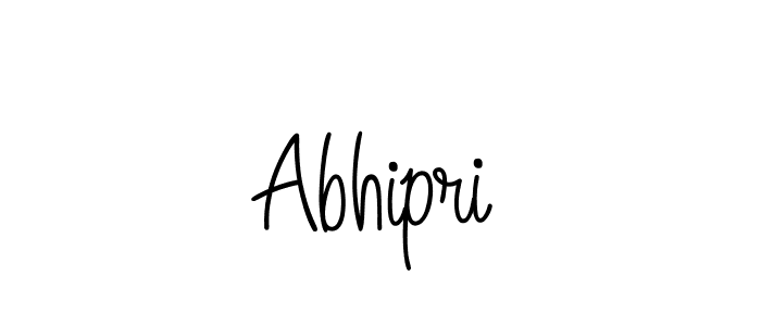 How to make Abhipri signature? Angelique-Rose-font-FFP is a professional autograph style. Create handwritten signature for Abhipri name. Abhipri signature style 5 images and pictures png