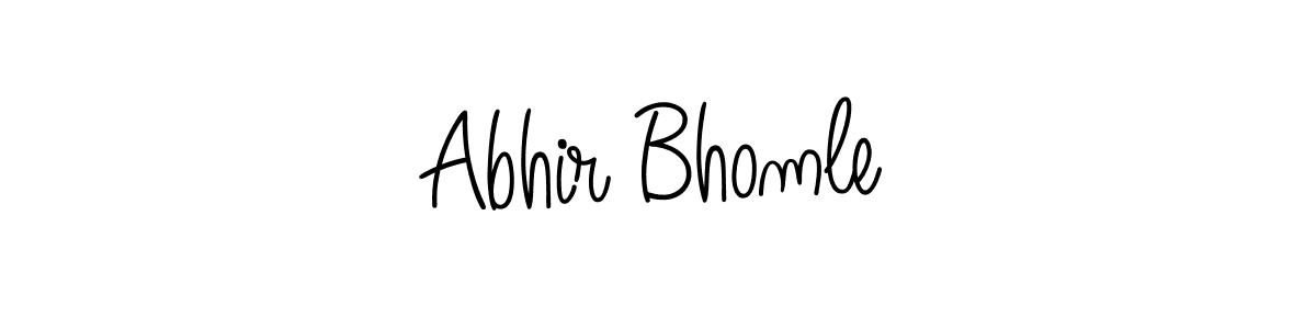 Also we have Abhir Bhomle name is the best signature style. Create professional handwritten signature collection using Angelique-Rose-font-FFP autograph style. Abhir Bhomle signature style 5 images and pictures png