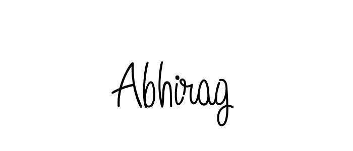 The best way (Angelique-Rose-font-FFP) to make a short signature is to pick only two or three words in your name. The name Abhirag include a total of six letters. For converting this name. Abhirag signature style 5 images and pictures png