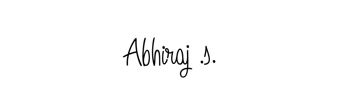 The best way (Angelique-Rose-font-FFP) to make a short signature is to pick only two or three words in your name. The name Abhiraj .s. include a total of six letters. For converting this name. Abhiraj .s. signature style 5 images and pictures png