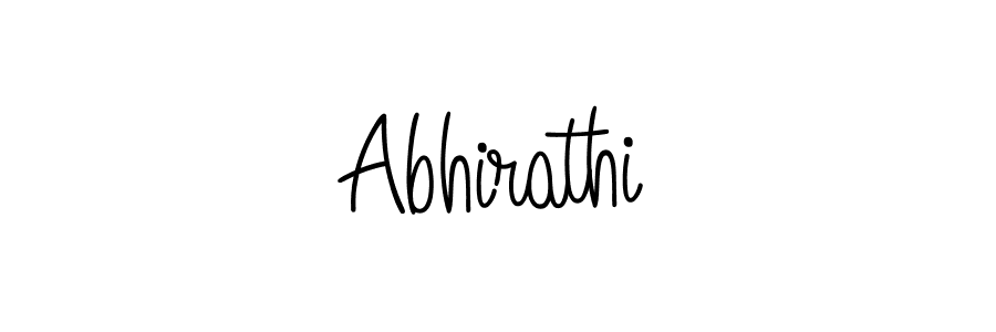 Use a signature maker to create a handwritten signature online. With this signature software, you can design (Angelique-Rose-font-FFP) your own signature for name Abhirathi. Abhirathi signature style 5 images and pictures png