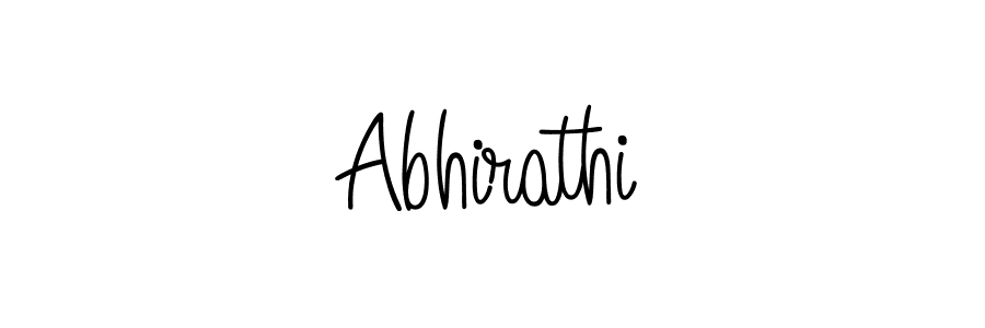 Use a signature maker to create a handwritten signature online. With this signature software, you can design (Angelique-Rose-font-FFP) your own signature for name Abhirathi. Abhirathi signature style 5 images and pictures png