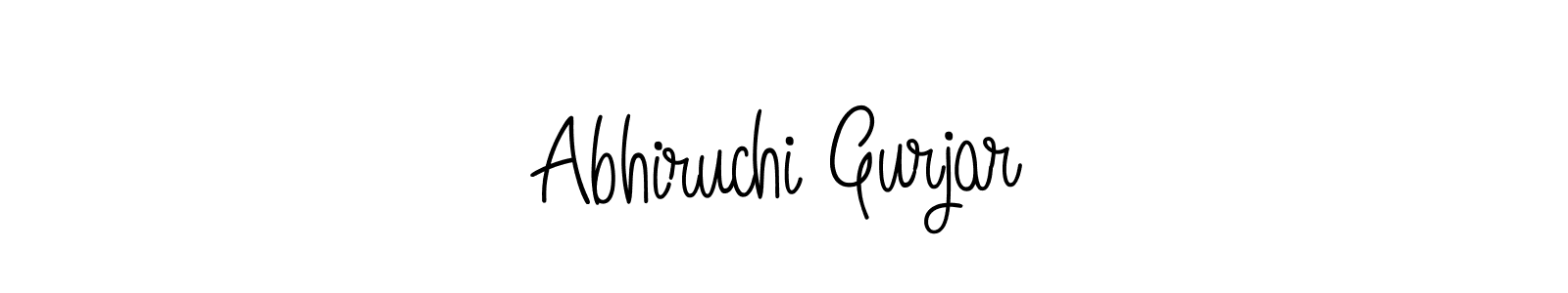 You can use this online signature creator to create a handwritten signature for the name Abhiruchi Gurjar. This is the best online autograph maker. Abhiruchi Gurjar signature style 5 images and pictures png