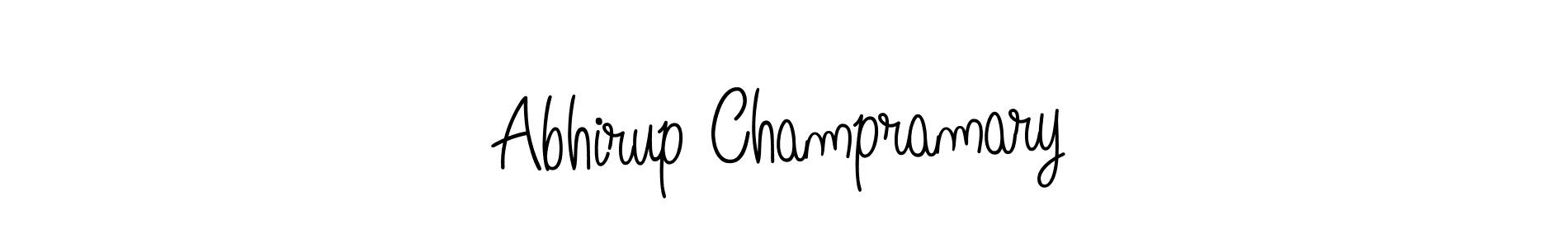 if you are searching for the best signature style for your name Abhirup Champramary. so please give up your signature search. here we have designed multiple signature styles  using Angelique-Rose-font-FFP. Abhirup Champramary signature style 5 images and pictures png
