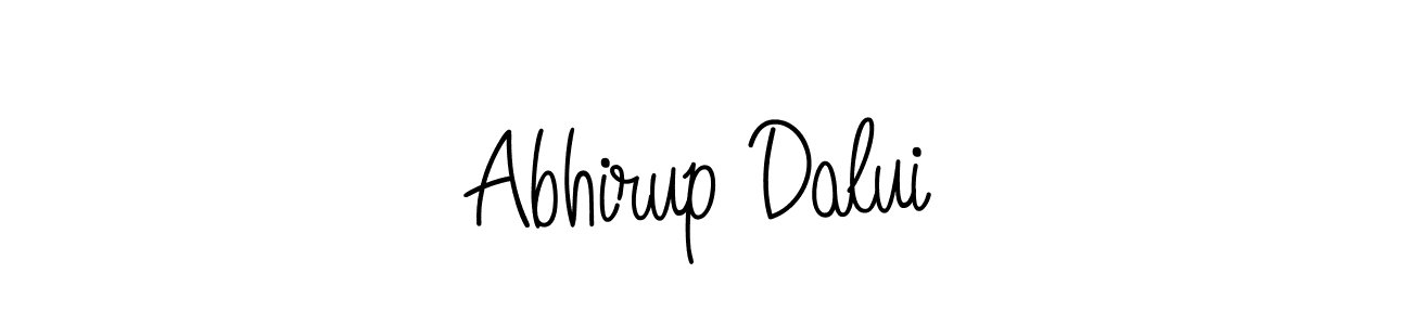 How to make Abhirup Dalui name signature. Use Angelique-Rose-font-FFP style for creating short signs online. This is the latest handwritten sign. Abhirup Dalui signature style 5 images and pictures png