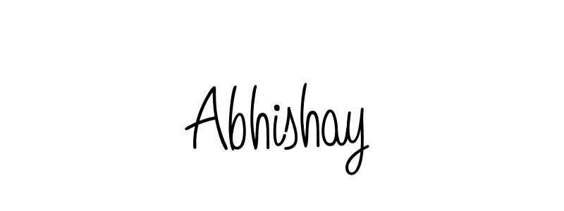 Make a beautiful signature design for name Abhishay. With this signature (Angelique-Rose-font-FFP) style, you can create a handwritten signature for free. Abhishay signature style 5 images and pictures png