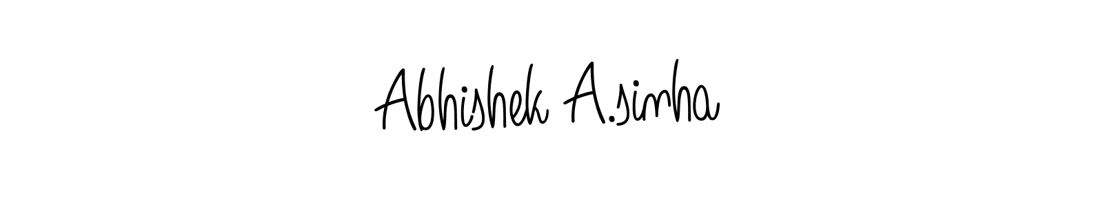 Make a beautiful signature design for name Abhishek A.sinha. Use this online signature maker to create a handwritten signature for free. Abhishek A.sinha signature style 5 images and pictures png