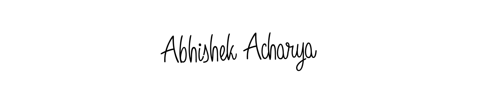 if you are searching for the best signature style for your name Abhishek Acharya. so please give up your signature search. here we have designed multiple signature styles  using Angelique-Rose-font-FFP. Abhishek Acharya signature style 5 images and pictures png