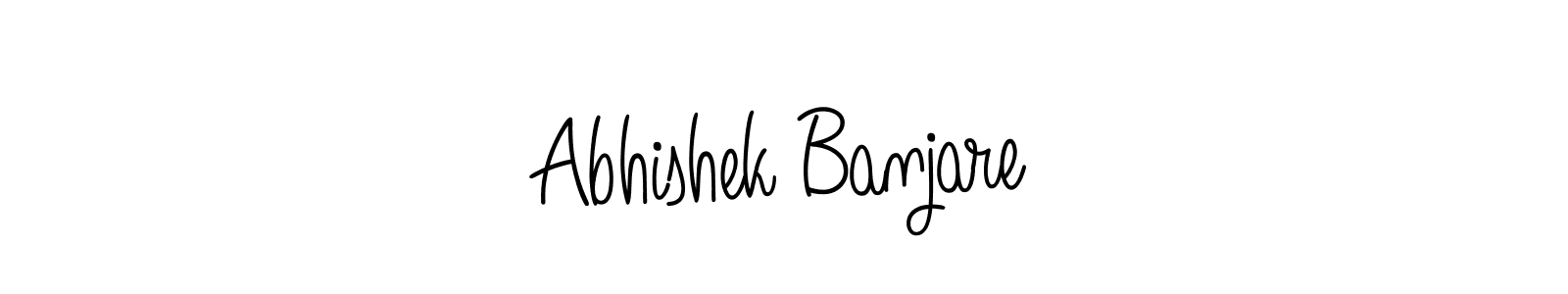 Design your own signature with our free online signature maker. With this signature software, you can create a handwritten (Angelique-Rose-font-FFP) signature for name Abhishek Banjare. Abhishek Banjare signature style 5 images and pictures png