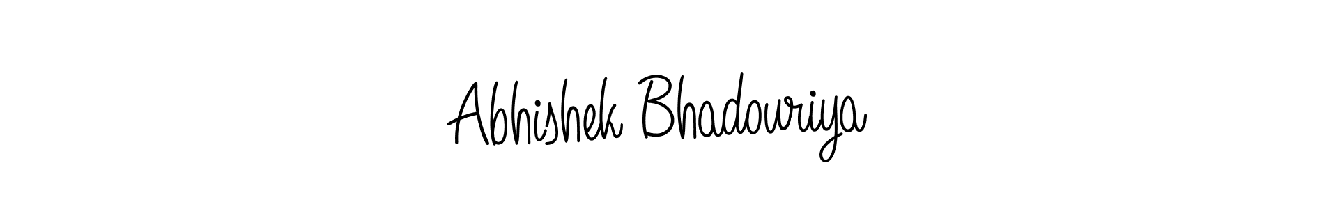 You can use this online signature creator to create a handwritten signature for the name Abhishek Bhadouriya. This is the best online autograph maker. Abhishek Bhadouriya signature style 5 images and pictures png