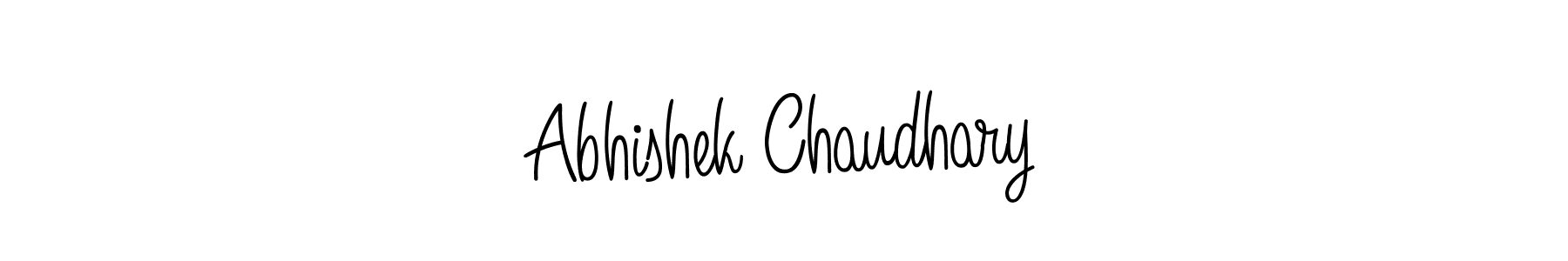Design your own signature with our free online signature maker. With this signature software, you can create a handwritten (Angelique-Rose-font-FFP) signature for name Abhishek Chaudhary. Abhishek Chaudhary signature style 5 images and pictures png