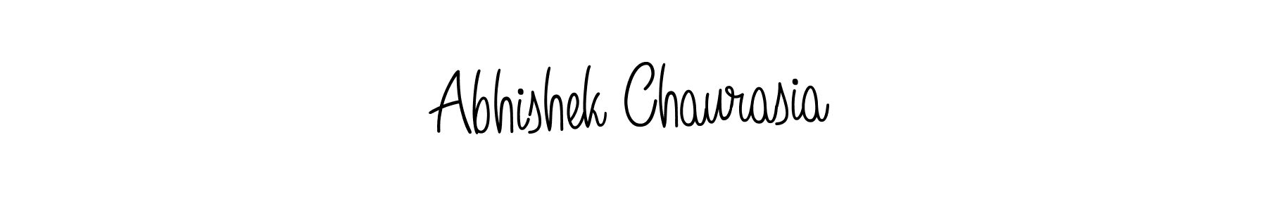 Create a beautiful signature design for name Abhishek Chaurasia. With this signature (Angelique-Rose-font-FFP) fonts, you can make a handwritten signature for free. Abhishek Chaurasia signature style 5 images and pictures png