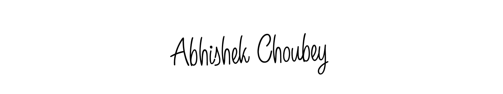 Abhishek Choubey stylish signature style. Best Handwritten Sign (Angelique-Rose-font-FFP) for my name. Handwritten Signature Collection Ideas for my name Abhishek Choubey. Abhishek Choubey signature style 5 images and pictures png