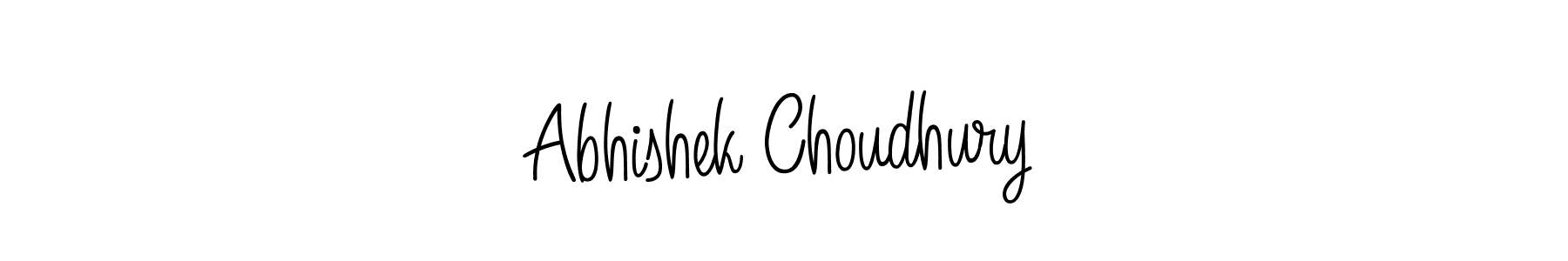 Use a signature maker to create a handwritten signature online. With this signature software, you can design (Angelique-Rose-font-FFP) your own signature for name Abhishek Choudhury. Abhishek Choudhury signature style 5 images and pictures png