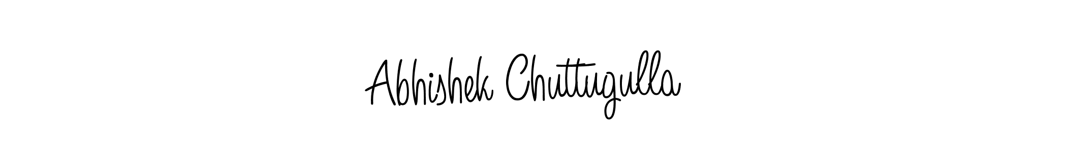 Design your own signature with our free online signature maker. With this signature software, you can create a handwritten (Angelique-Rose-font-FFP) signature for name Abhishek Chuttugulla . Abhishek Chuttugulla  signature style 5 images and pictures png