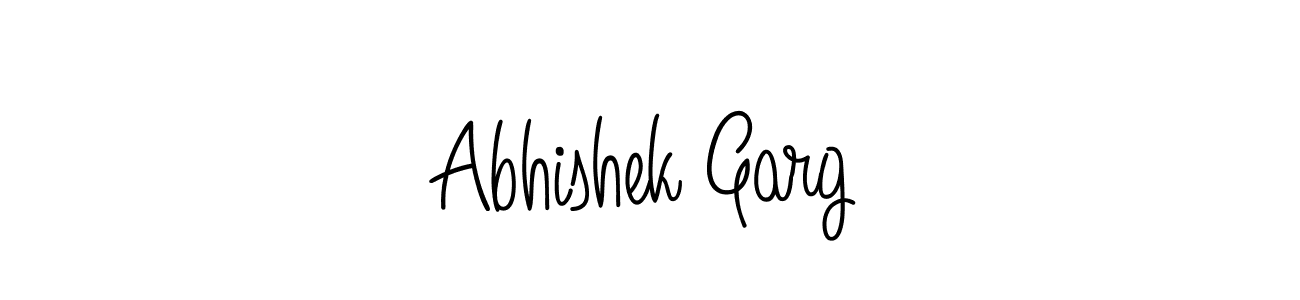 Make a beautiful signature design for name Abhishek Garg. With this signature (Angelique-Rose-font-FFP) style, you can create a handwritten signature for free. Abhishek Garg signature style 5 images and pictures png