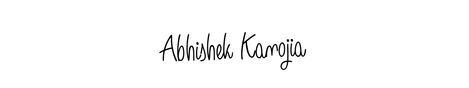 Create a beautiful signature design for name Abhishek Kanojia. With this signature (Angelique-Rose-font-FFP) fonts, you can make a handwritten signature for free. Abhishek Kanojia signature style 5 images and pictures png
