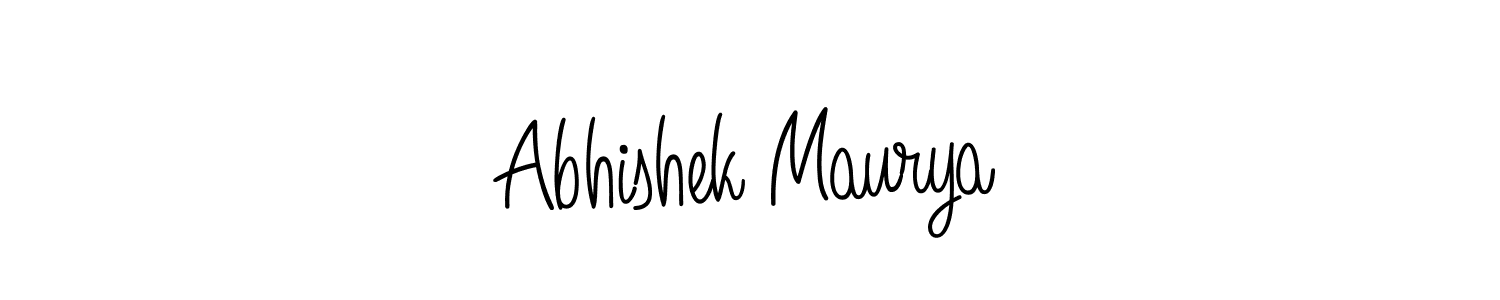 Make a short Abhishek Maurya signature style. Manage your documents anywhere anytime using Angelique-Rose-font-FFP. Create and add eSignatures, submit forms, share and send files easily. Abhishek Maurya signature style 5 images and pictures png