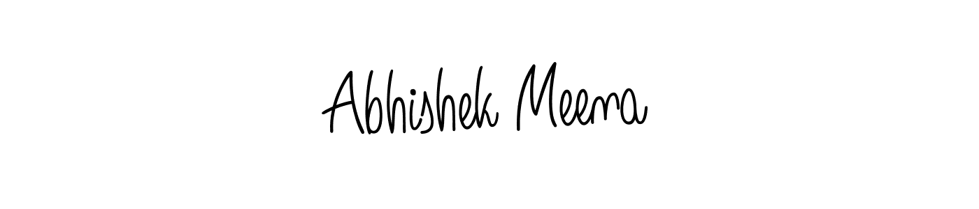 Create a beautiful signature design for name Abhishek Meena. With this signature (Angelique-Rose-font-FFP) fonts, you can make a handwritten signature for free. Abhishek Meena signature style 5 images and pictures png