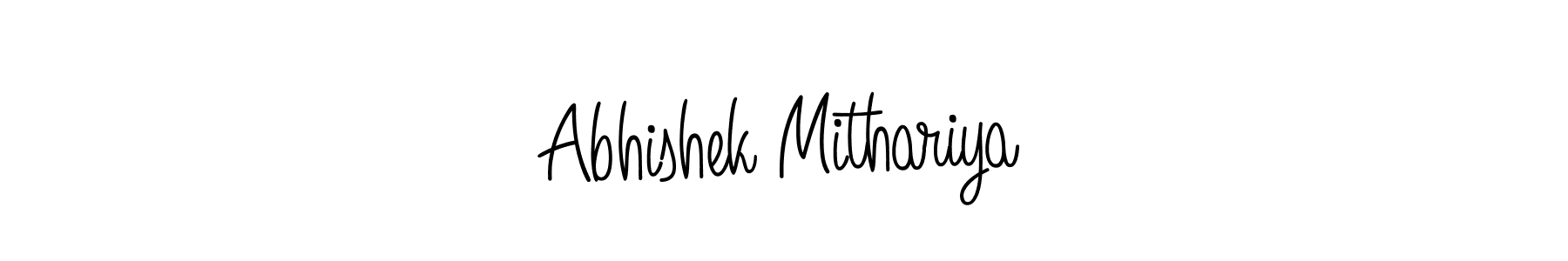 Design your own signature with our free online signature maker. With this signature software, you can create a handwritten (Angelique-Rose-font-FFP) signature for name Abhishek Mithariya. Abhishek Mithariya signature style 5 images and pictures png