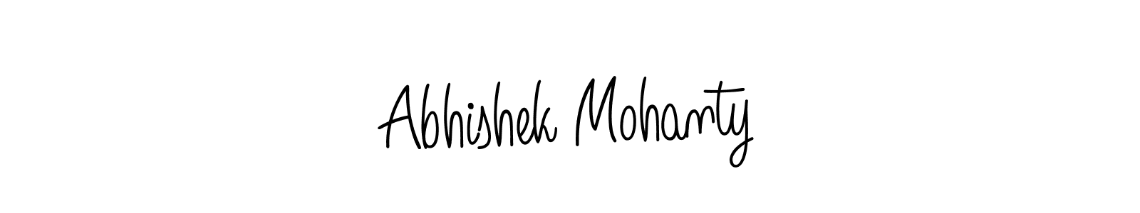 How to make Abhishek Mohanty name signature. Use Angelique-Rose-font-FFP style for creating short signs online. This is the latest handwritten sign. Abhishek Mohanty signature style 5 images and pictures png