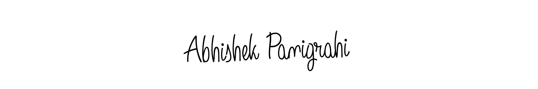 Design your own signature with our free online signature maker. With this signature software, you can create a handwritten (Angelique-Rose-font-FFP) signature for name Abhishek Panigrahi. Abhishek Panigrahi signature style 5 images and pictures png