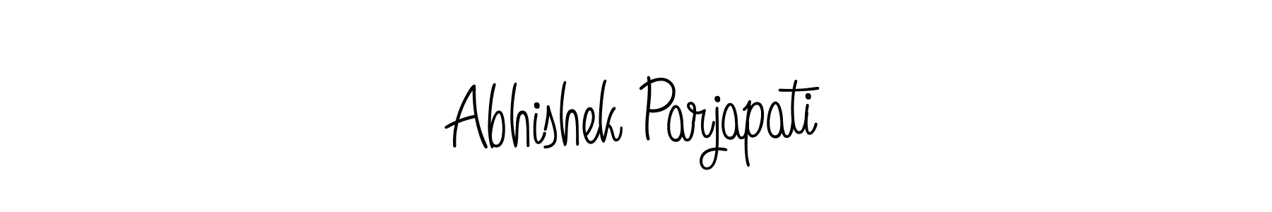 if you are searching for the best signature style for your name Abhishek Parjapati. so please give up your signature search. here we have designed multiple signature styles  using Angelique-Rose-font-FFP. Abhishek Parjapati signature style 5 images and pictures png
