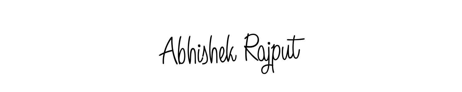 You should practise on your own different ways (Angelique-Rose-font-FFP) to write your name (Abhishek Rajput) in signature. don't let someone else do it for you. Abhishek Rajput signature style 5 images and pictures png