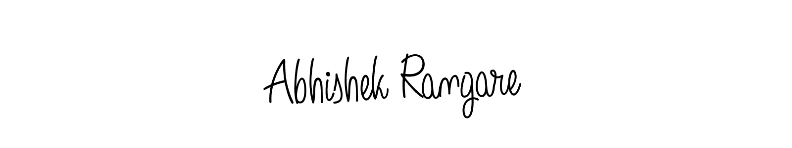 Design your own signature with our free online signature maker. With this signature software, you can create a handwritten (Angelique-Rose-font-FFP) signature for name Abhishek Rangare. Abhishek Rangare signature style 5 images and pictures png