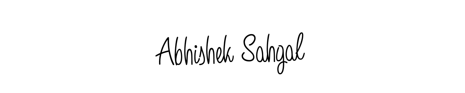 You should practise on your own different ways (Angelique-Rose-font-FFP) to write your name (Abhishek Sahgal) in signature. don't let someone else do it for you. Abhishek Sahgal signature style 5 images and pictures png