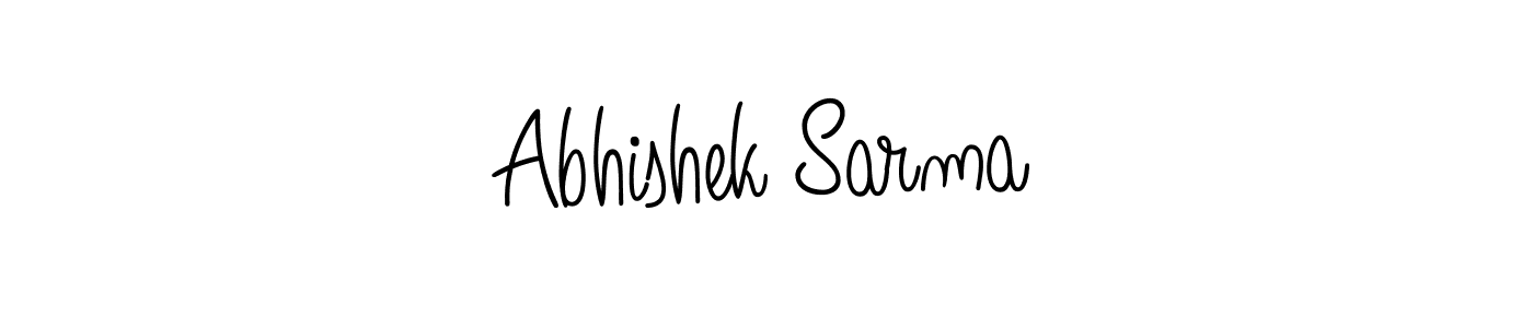 Once you've used our free online signature maker to create your best signature Angelique-Rose-font-FFP style, it's time to enjoy all of the benefits that Abhishek Sarma name signing documents. Abhishek Sarma signature style 5 images and pictures png