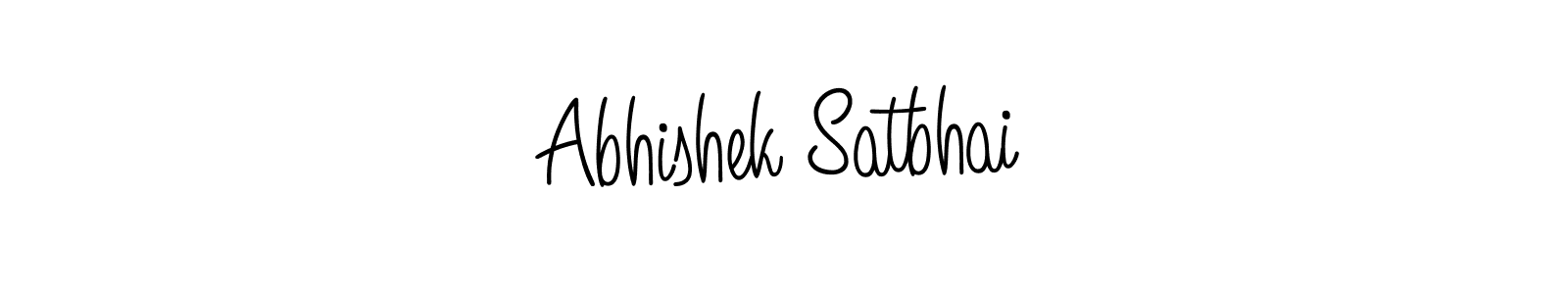 Make a beautiful signature design for name Abhishek Satbhai. Use this online signature maker to create a handwritten signature for free. Abhishek Satbhai signature style 5 images and pictures png