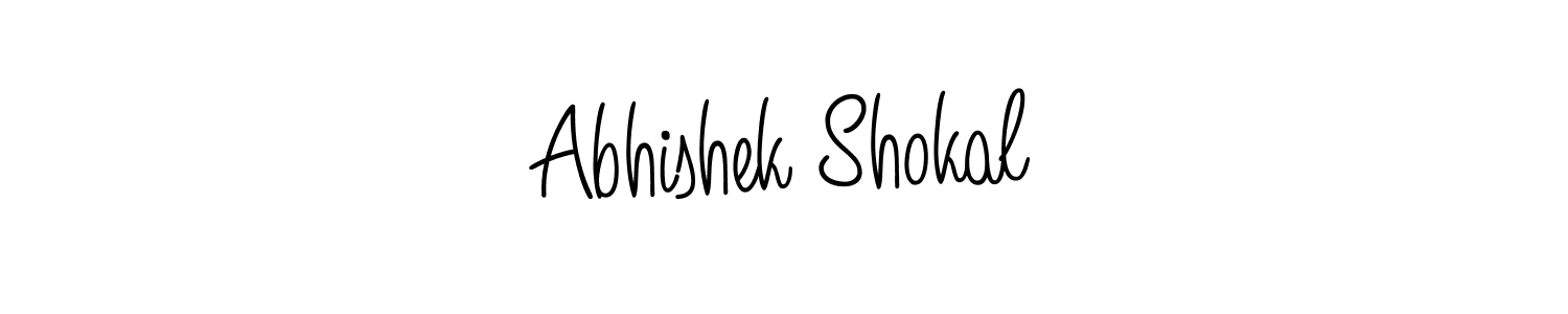 Abhishek Shokal stylish signature style. Best Handwritten Sign (Angelique-Rose-font-FFP) for my name. Handwritten Signature Collection Ideas for my name Abhishek Shokal. Abhishek Shokal signature style 5 images and pictures png