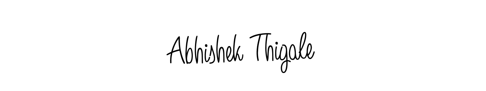 Design your own signature with our free online signature maker. With this signature software, you can create a handwritten (Angelique-Rose-font-FFP) signature for name Abhishek Thigale. Abhishek Thigale signature style 5 images and pictures png