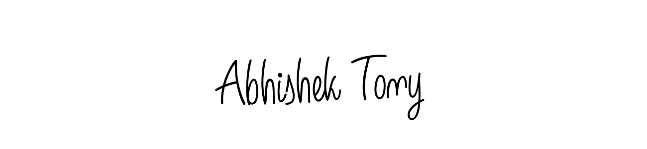 Also You can easily find your signature by using the search form. We will create Abhishek Tony name handwritten signature images for you free of cost using Angelique-Rose-font-FFP sign style. Abhishek Tony signature style 5 images and pictures png