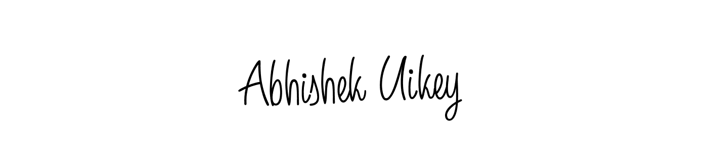 This is the best signature style for the Abhishek Uikey name. Also you like these signature font (Angelique-Rose-font-FFP). Mix name signature. Abhishek Uikey signature style 5 images and pictures png