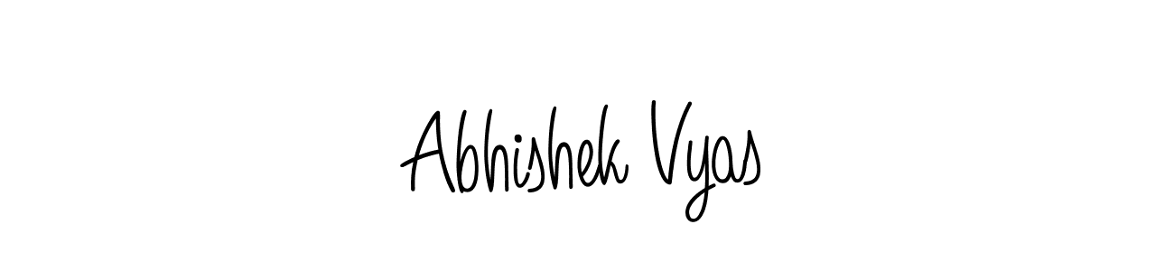 Make a short Abhishek Vyas signature style. Manage your documents anywhere anytime using Angelique-Rose-font-FFP. Create and add eSignatures, submit forms, share and send files easily. Abhishek Vyas signature style 5 images and pictures png
