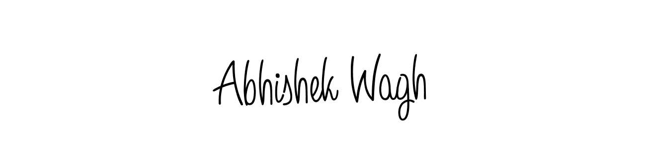 Design your own signature with our free online signature maker. With this signature software, you can create a handwritten (Angelique-Rose-font-FFP) signature for name Abhishek Wagh. Abhishek Wagh signature style 5 images and pictures png