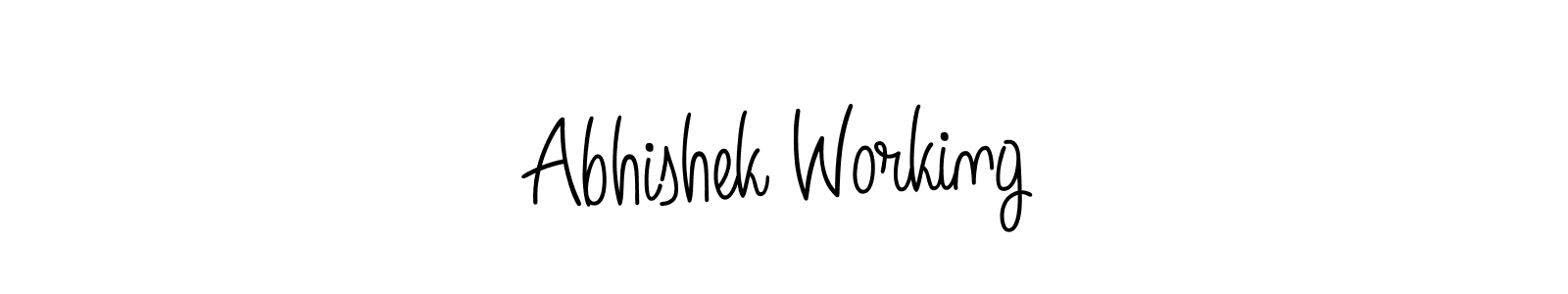 It looks lik you need a new signature style for name Abhishek Working. Design unique handwritten (Angelique-Rose-font-FFP) signature with our free signature maker in just a few clicks. Abhishek Working signature style 5 images and pictures png