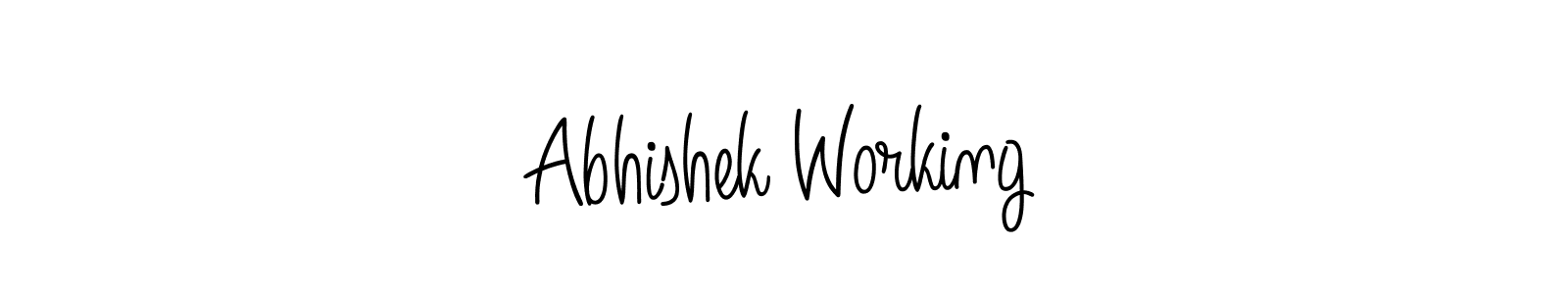 It looks lik you need a new signature style for name Abhishek Working. Design unique handwritten (Angelique-Rose-font-FFP) signature with our free signature maker in just a few clicks. Abhishek Working signature style 5 images and pictures png