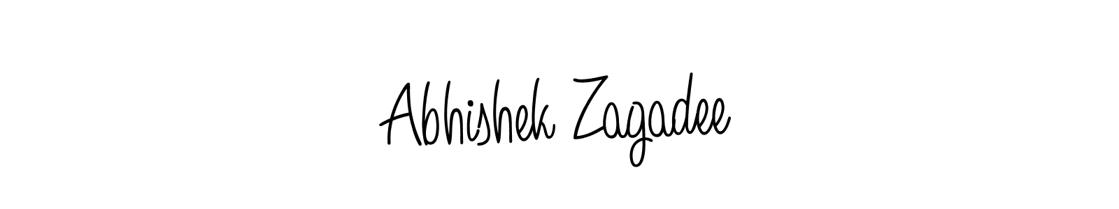 You can use this online signature creator to create a handwritten signature for the name Abhishek Zagadee. This is the best online autograph maker. Abhishek Zagadee signature style 5 images and pictures png
