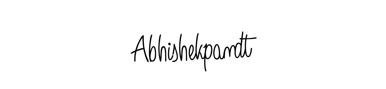 How to make Abhishekpandt name signature. Use Angelique-Rose-font-FFP style for creating short signs online. This is the latest handwritten sign. Abhishekpandt signature style 5 images and pictures png