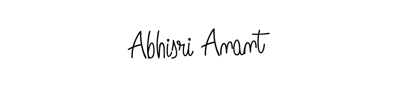 How to make Abhisri Anant name signature. Use Angelique-Rose-font-FFP style for creating short signs online. This is the latest handwritten sign. Abhisri Anant signature style 5 images and pictures png