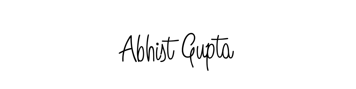 Design your own signature with our free online signature maker. With this signature software, you can create a handwritten (Angelique-Rose-font-FFP) signature for name Abhist Gupta. Abhist Gupta signature style 5 images and pictures png
