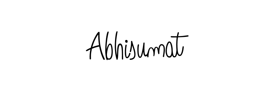 if you are searching for the best signature style for your name Abhisumat. so please give up your signature search. here we have designed multiple signature styles  using Angelique-Rose-font-FFP. Abhisumat signature style 5 images and pictures png