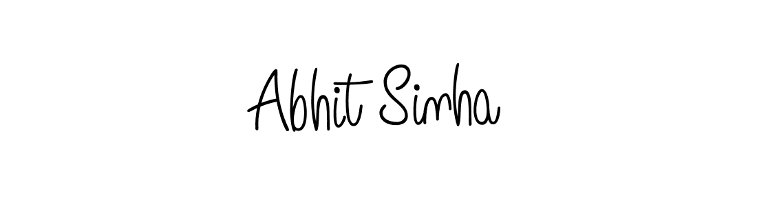 Also we have Abhit Sinha name is the best signature style. Create professional handwritten signature collection using Angelique-Rose-font-FFP autograph style. Abhit Sinha signature style 5 images and pictures png